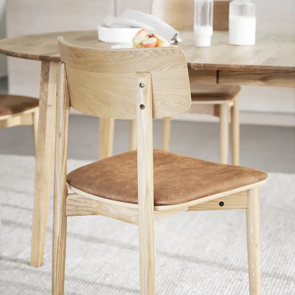 Wolcott Esszimmerstuhl Eiche/Braun