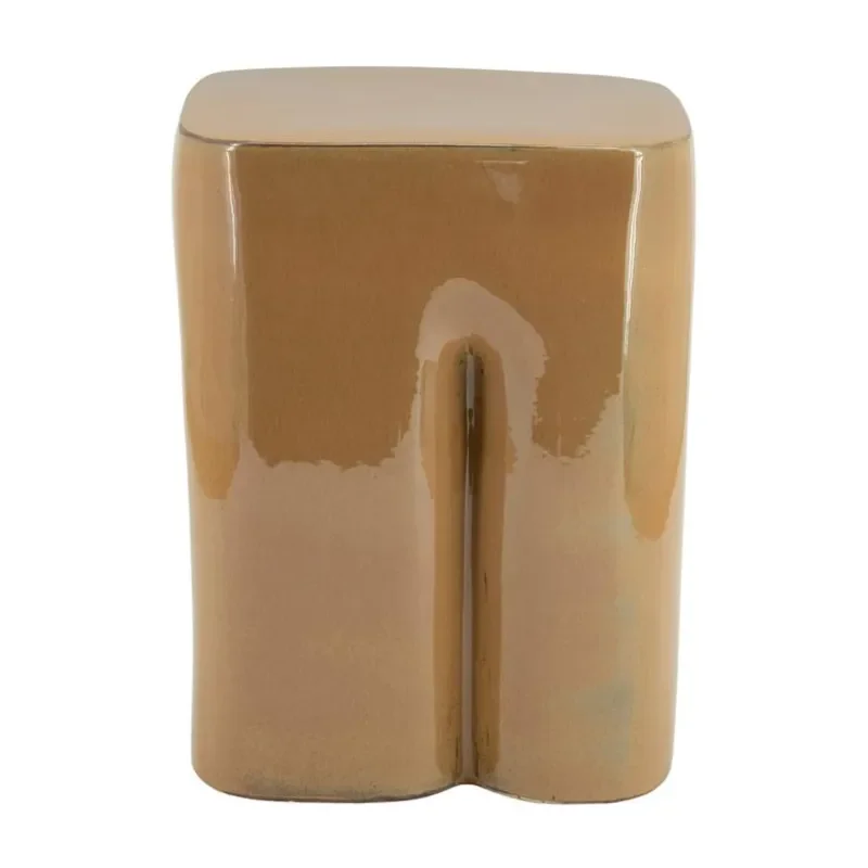 Miga glaze 33x33x42,5 cm Steingut Braun