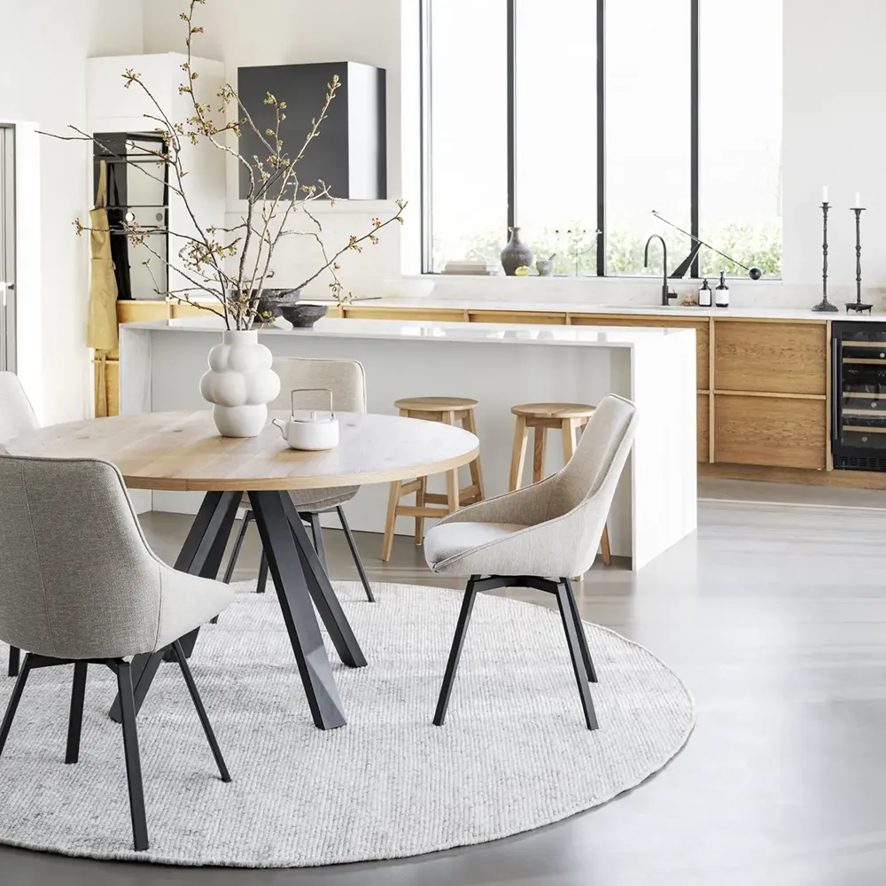 Maddock Esstisch Ø135 cm Eiche