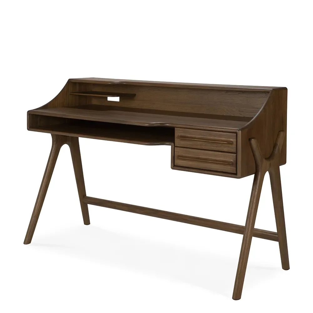 Schreibtisch aus Teak Flow Wild Brown