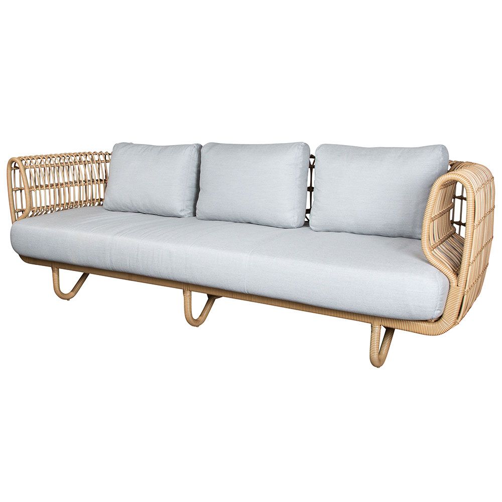 Nest 3 Sitzer Sofa Natural Inklusive Kissen