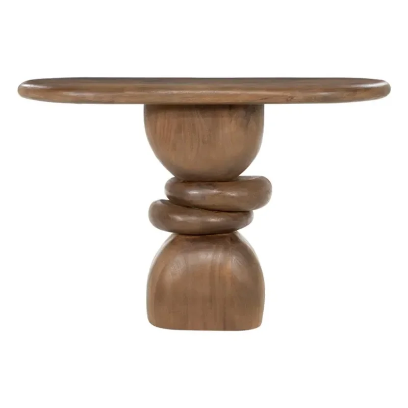 Console table Sui 120x40x80 cm Mangoholz Braun