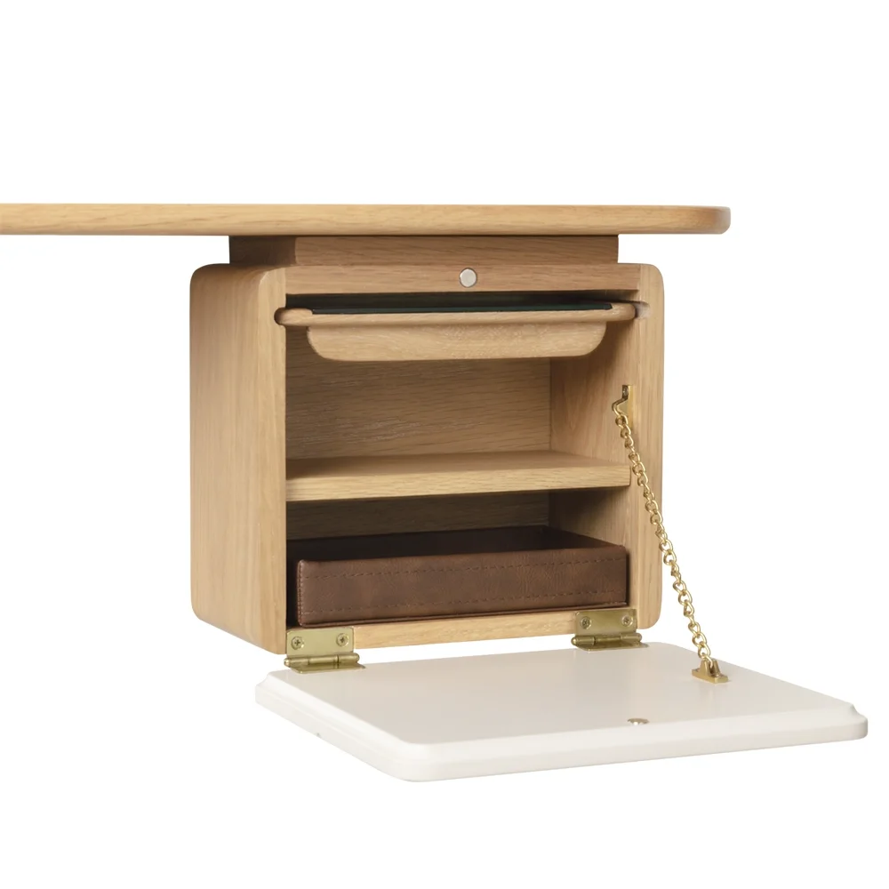 One More Look Spiegel eiche/Pearl White