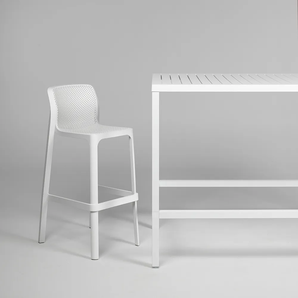 Netz-Barhocker Anthrazit