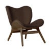 A Conversation Piece Loungesessel Dark Oak/Teddy Brown