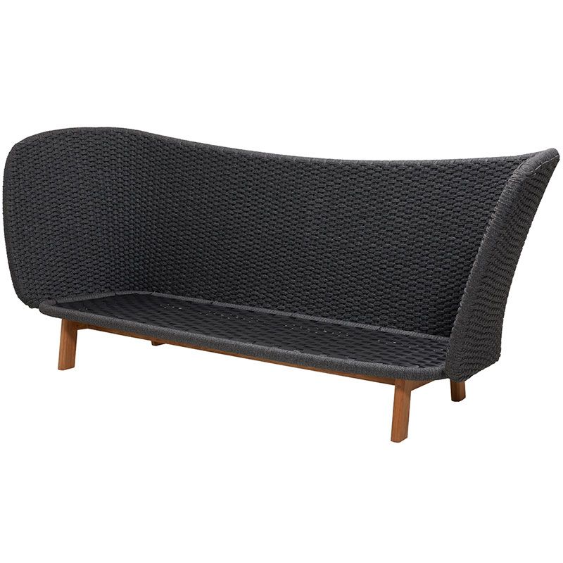 Peacock Wing Sofa Dunkelgrau inkl. Kissen