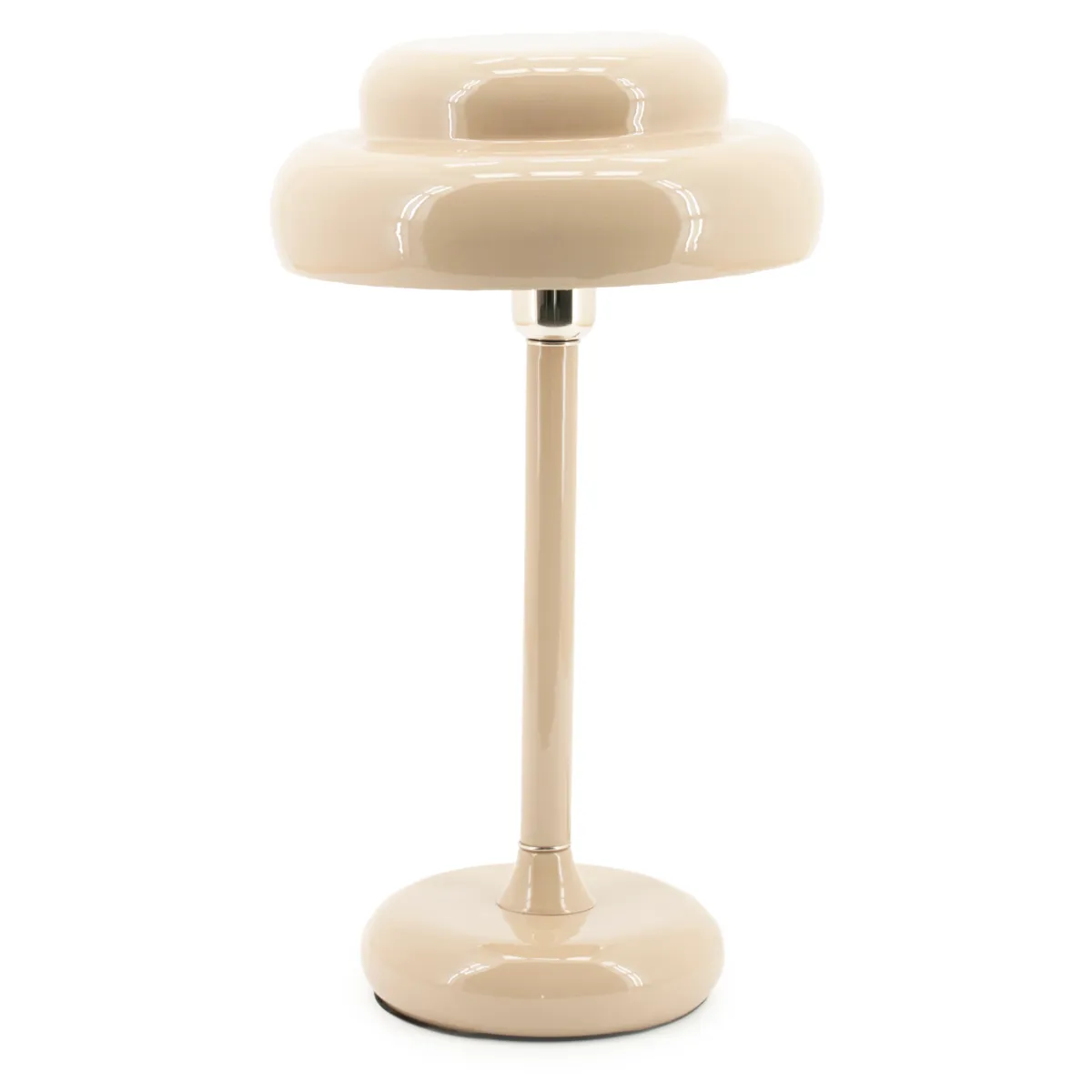 Dimmbare Tischlampe Pomm Beige H 47,5 cm