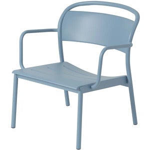 Linear Steel Sessel Pale Blue