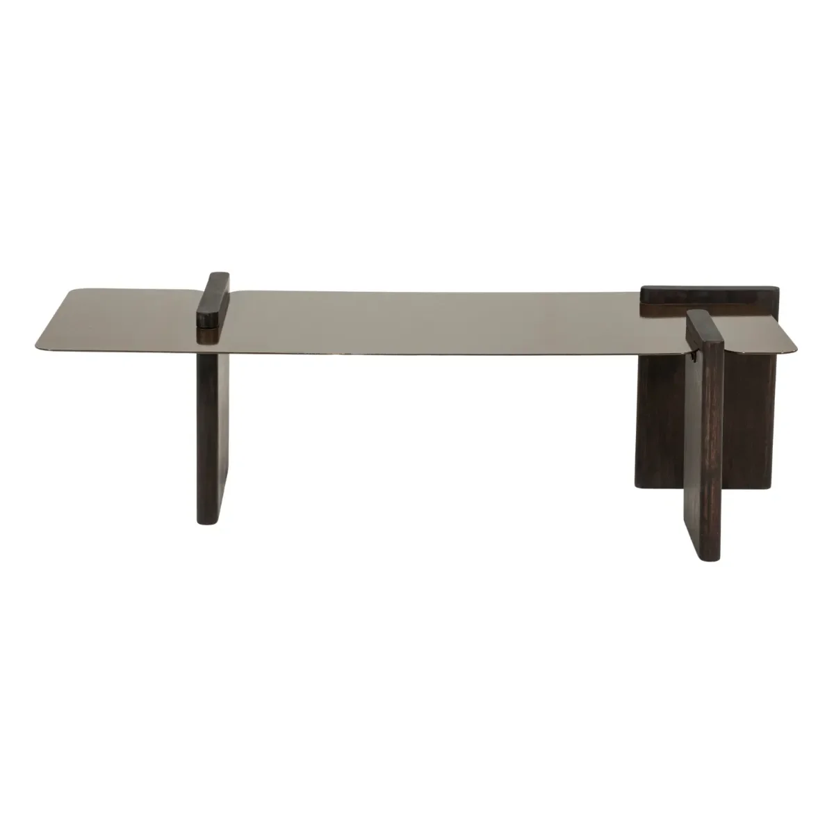 Voro Couchtisch 43x103x30 cm Eisen braun