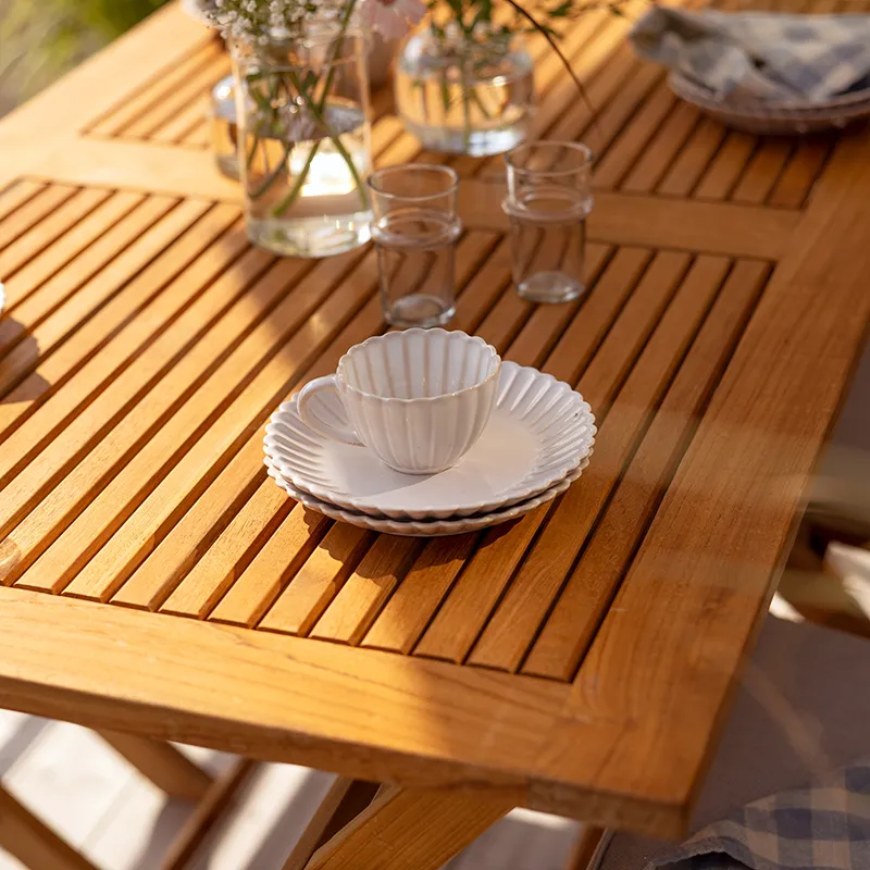 Turin Esszimmerstuhl Natur Teak