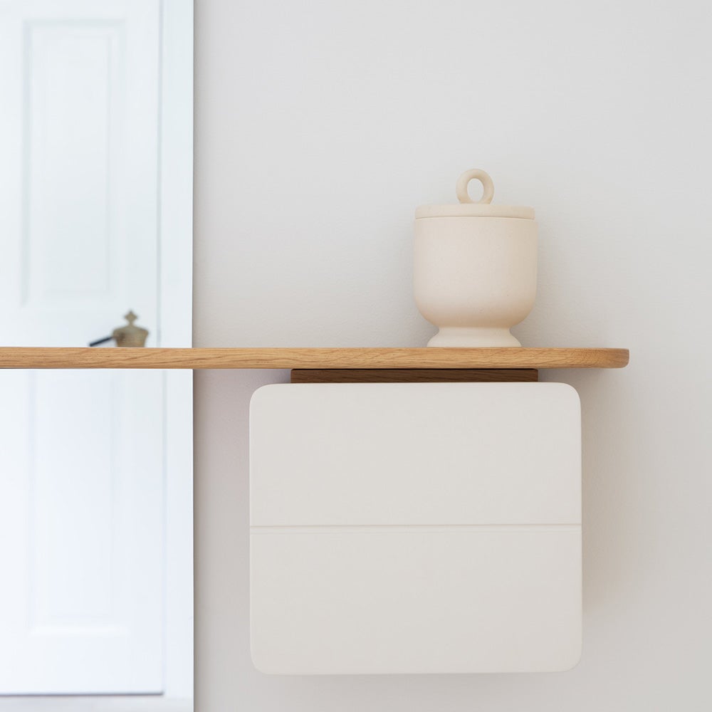 One More Look Spiegel eiche/Pearl White