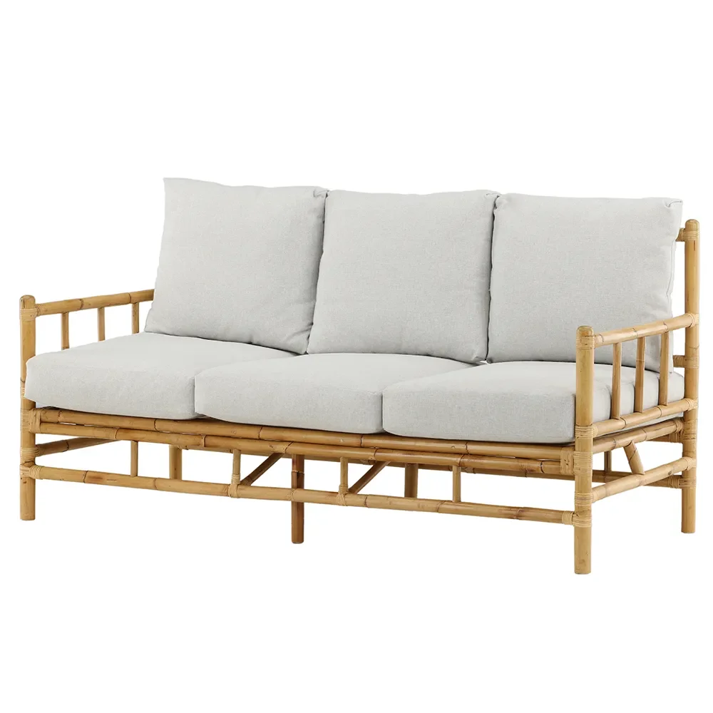 Cane 3-Sitzer Sofa Bambus