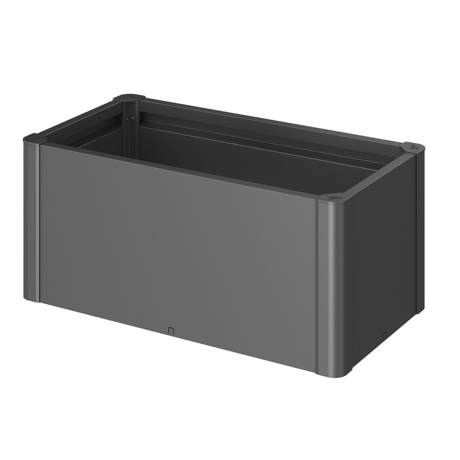 Belvedere Pflanzbeet mini Größe 100 metallic dunkelgrau Biohort