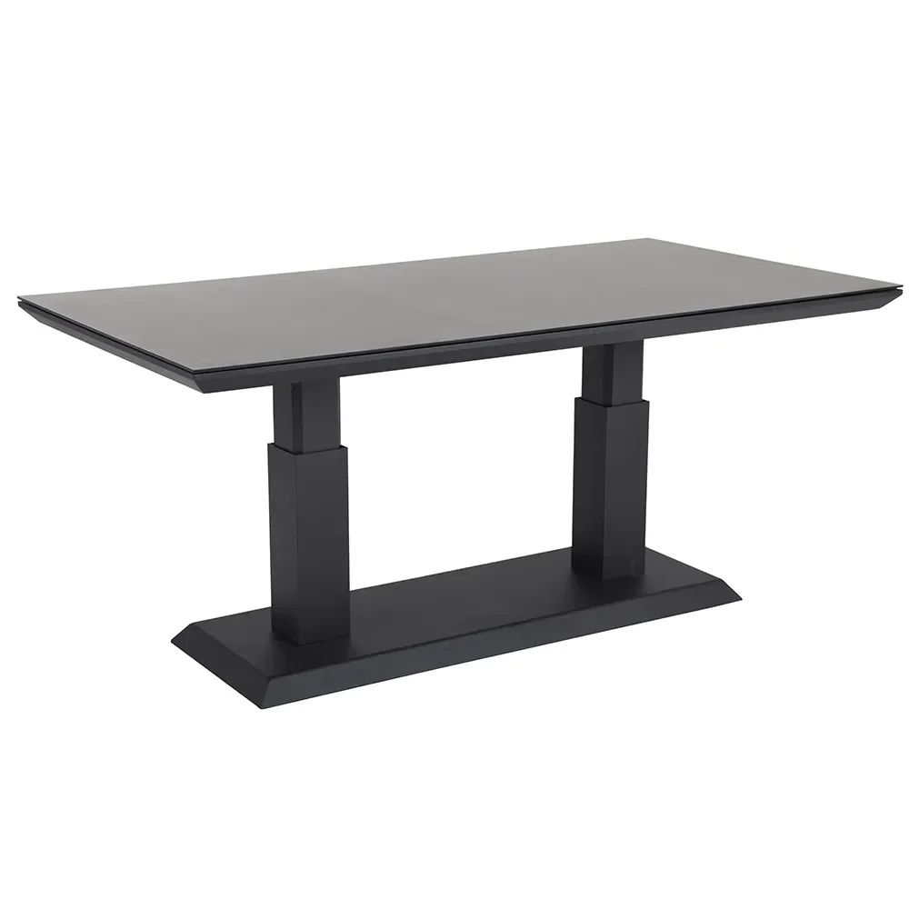 Heis Höhenverstellbarer Couchtisch 79x150 cm schwarz