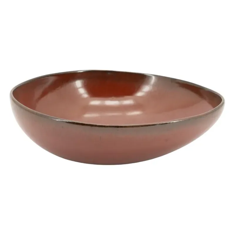 Nendo Schale 26,5x22,6x8 cm Steingut Braun