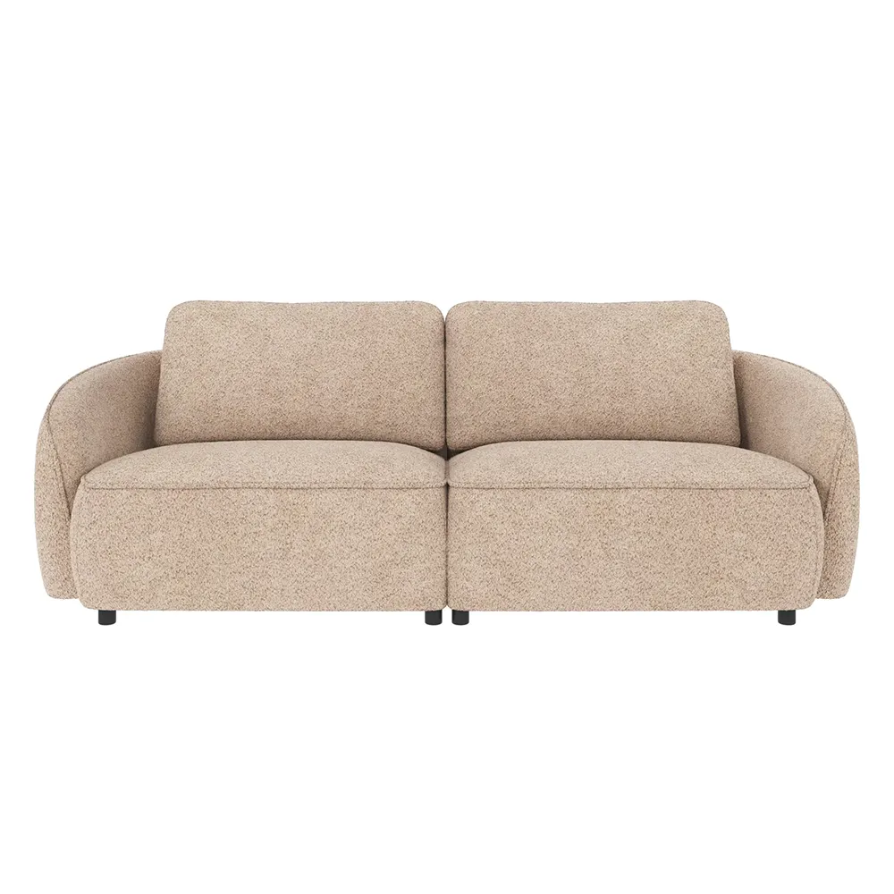 Norris Sofa 3-Sitzer Stoff Anna hellbeige