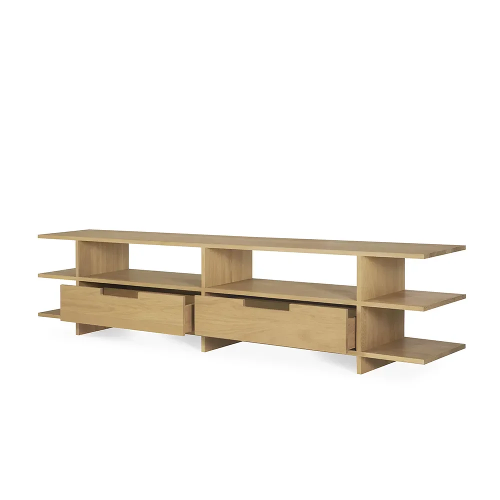TV-Lowboard aus Eiche Kabuki