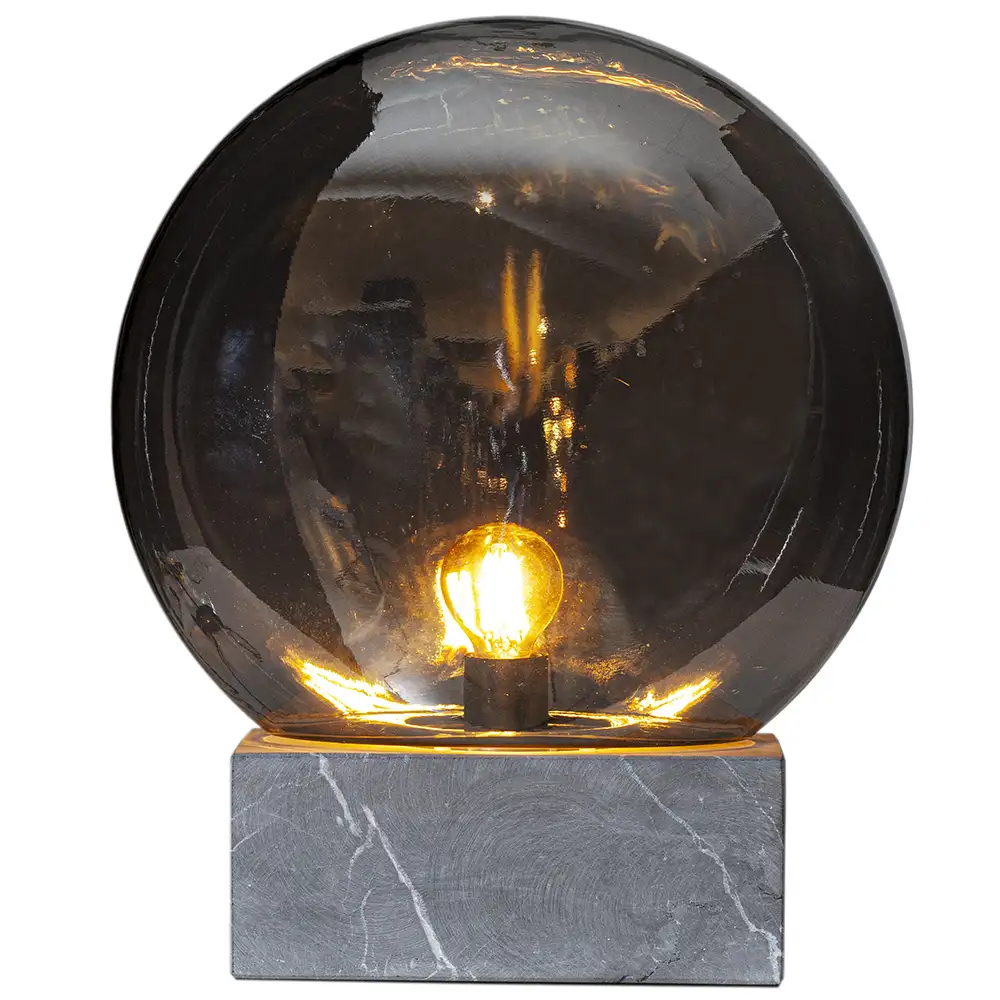 Glori Tischleuchte Ø30cm Rauchgrau