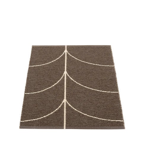 Gewebter Teppich Leif Dark Brown 70x90 cm