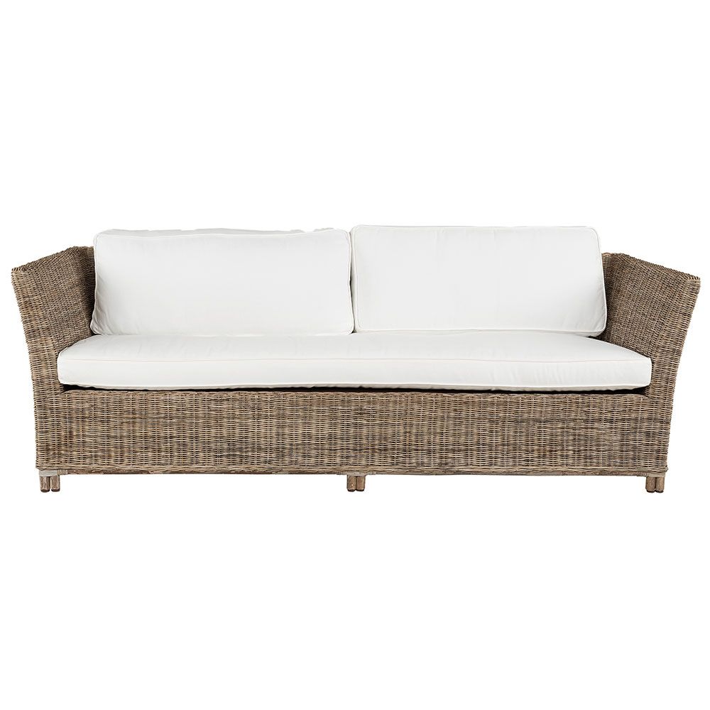Arlington Sofa Rattan Grau Lack