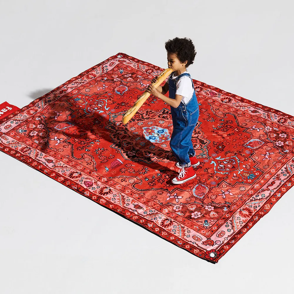 Picknick-Loungematte 210 x 280 cm red