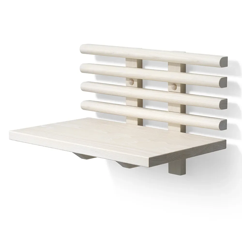 Zana Nachttisch Weiß geölte Esche