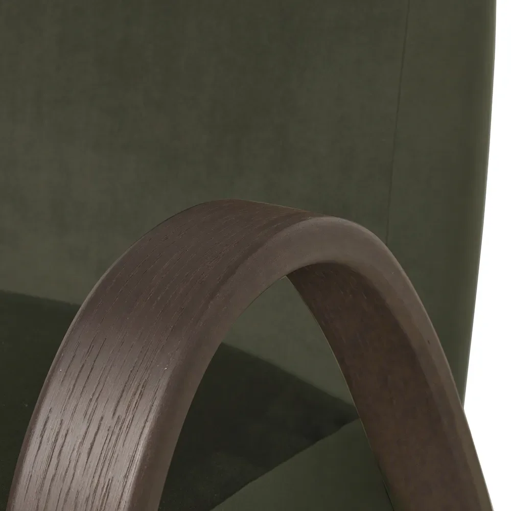 Buur Sessel Rich Velvet - Dark Stained/Pine