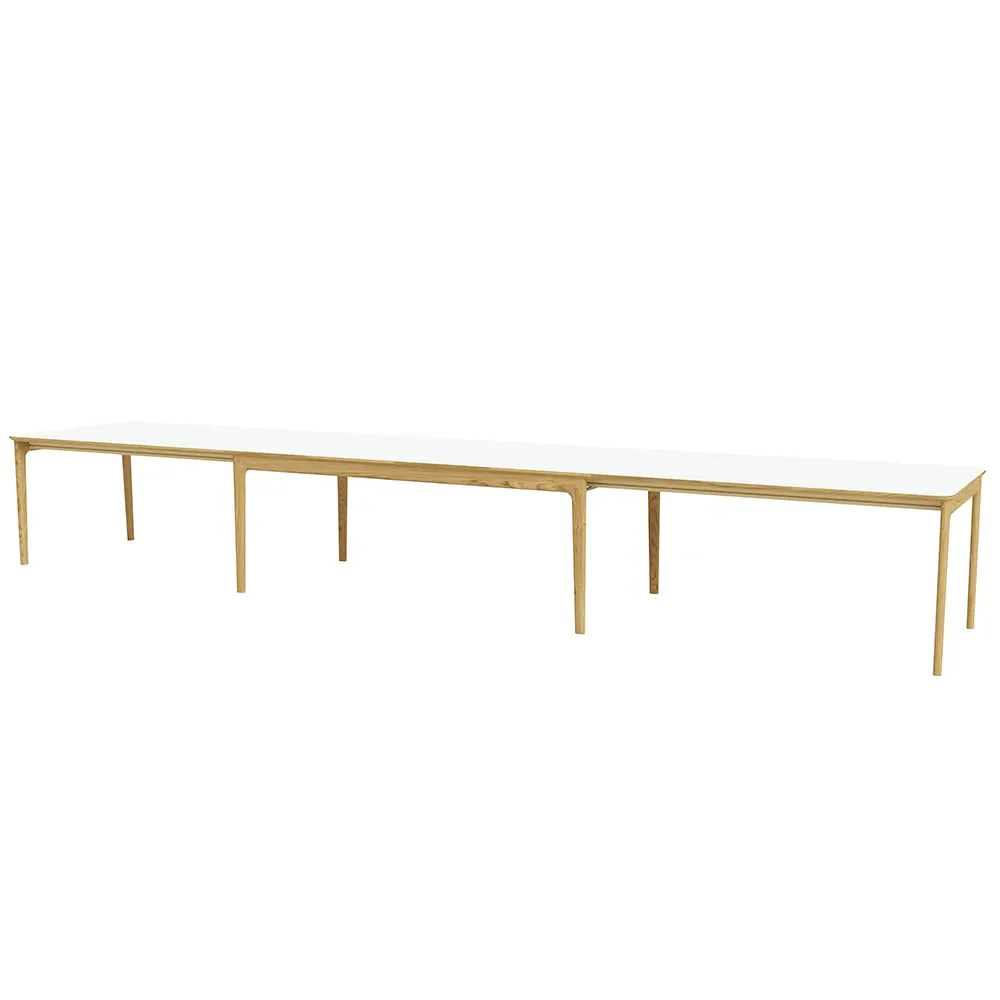 Sm27 Esstisch Eiche Naturöl/Weißlaminat