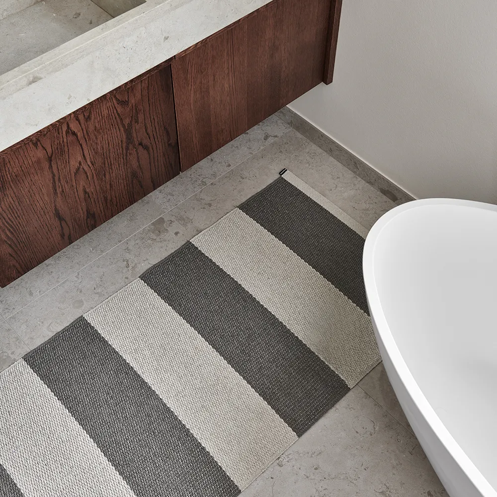 Bob Teppich Charcoal/Linen 140 x 180 cm