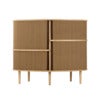 Audacious Highboard Schrank Eiche/Zuckerbraun