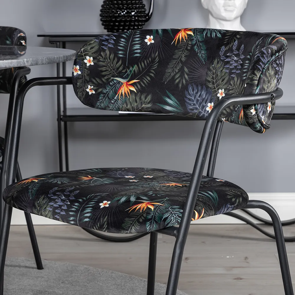 Arrow Dining Chair floral 2er-Pack
