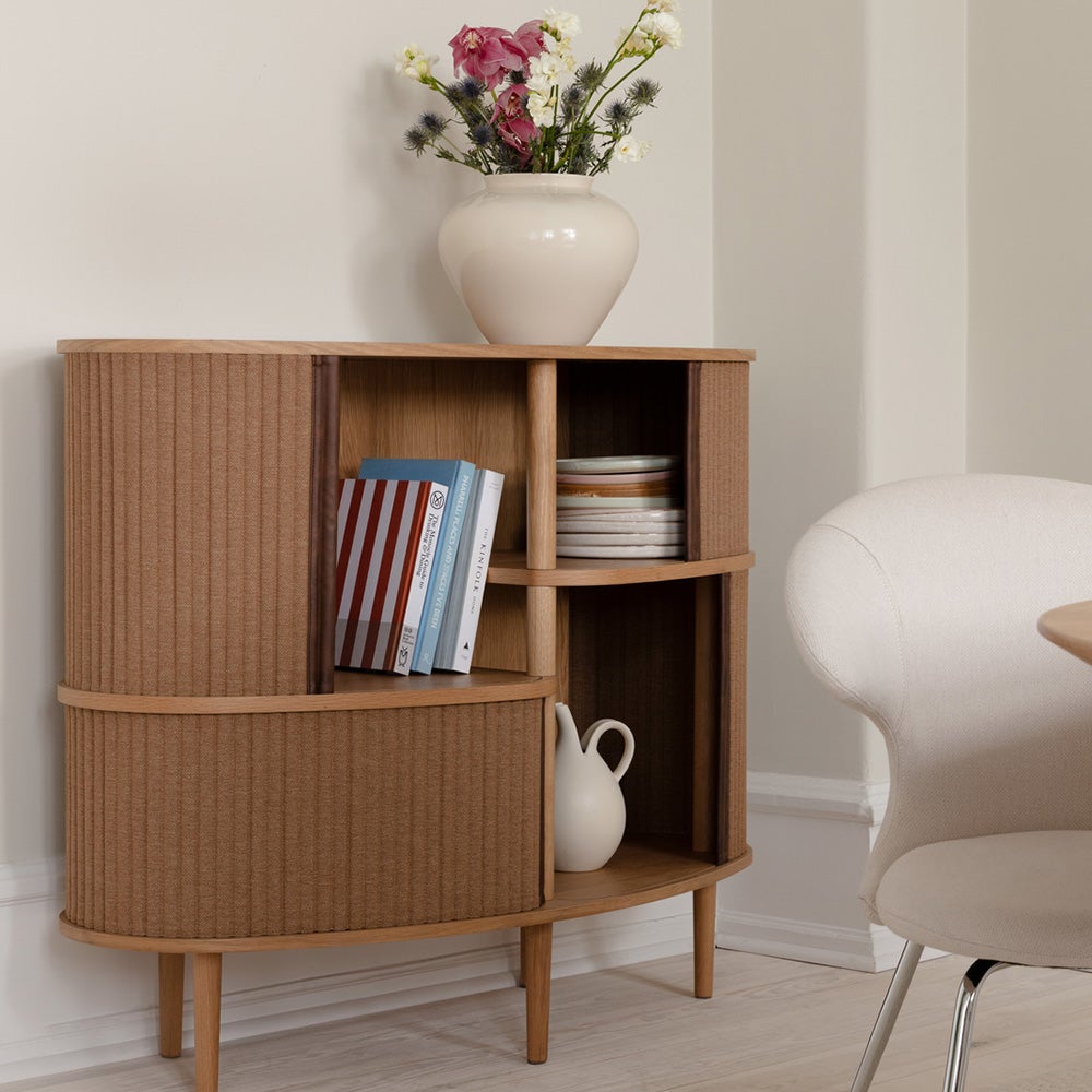 Audacious Highboard Schrank Eiche/Zuckerbraun