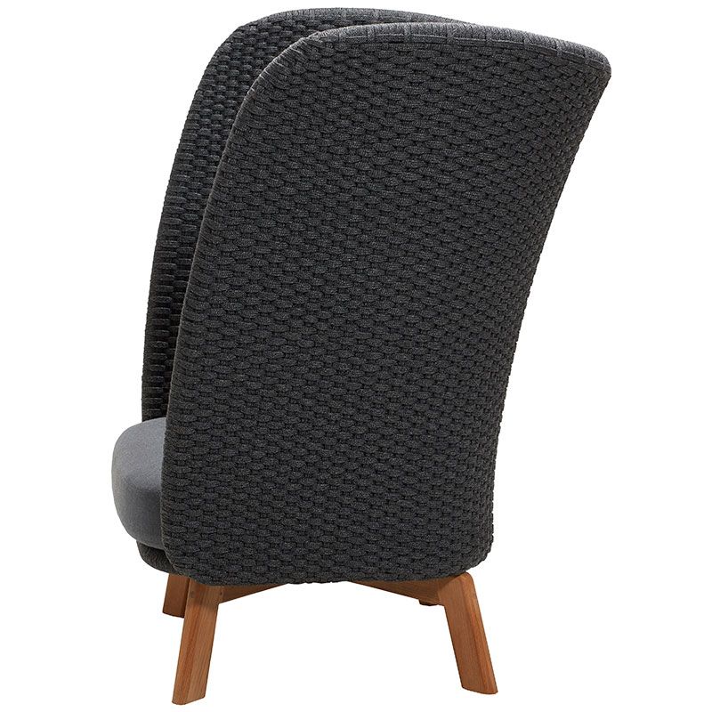 Peacock Wing Armchair Dunkelgrau Inkl.