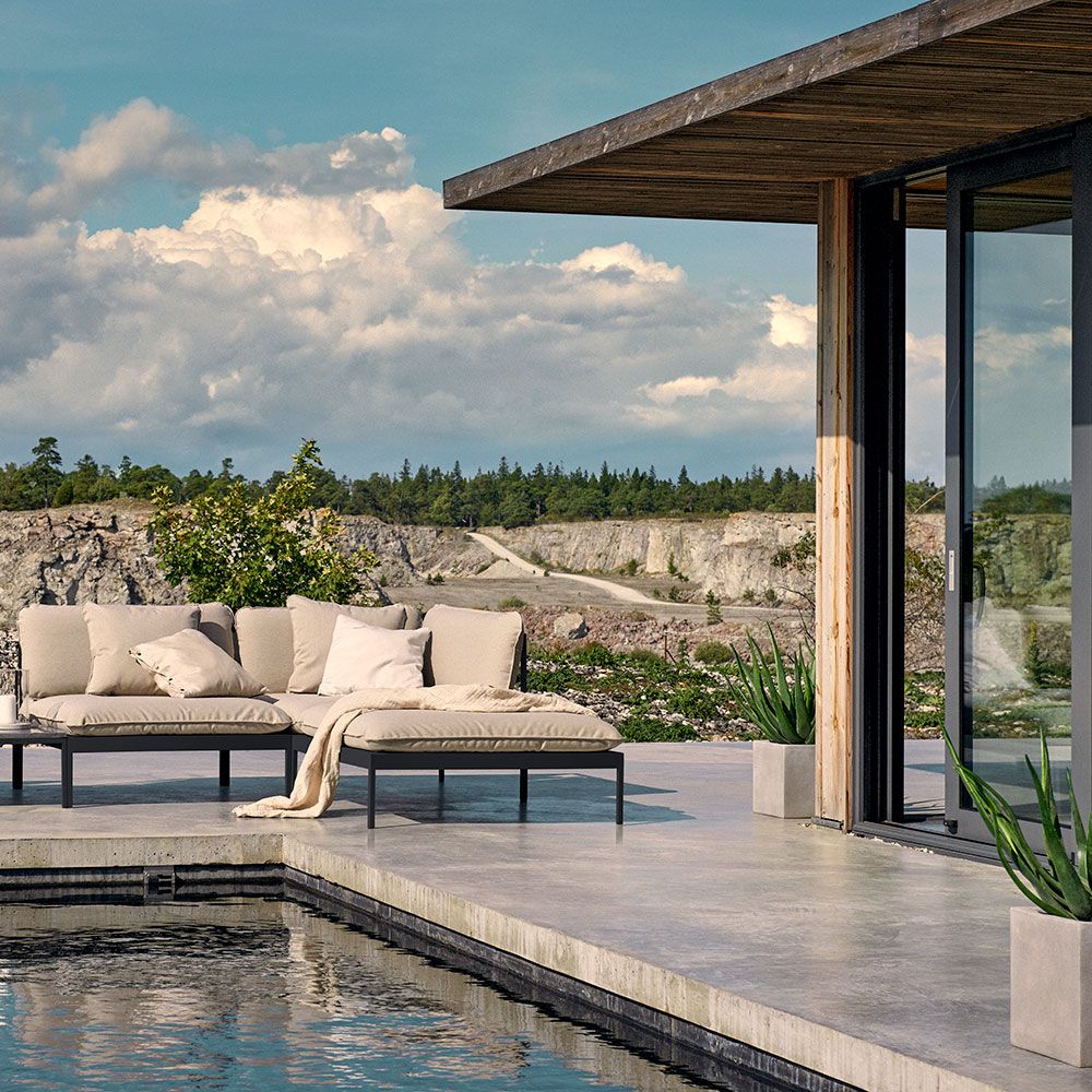 Bönan Couchtisch Basis 60X105 Dunkelgrau