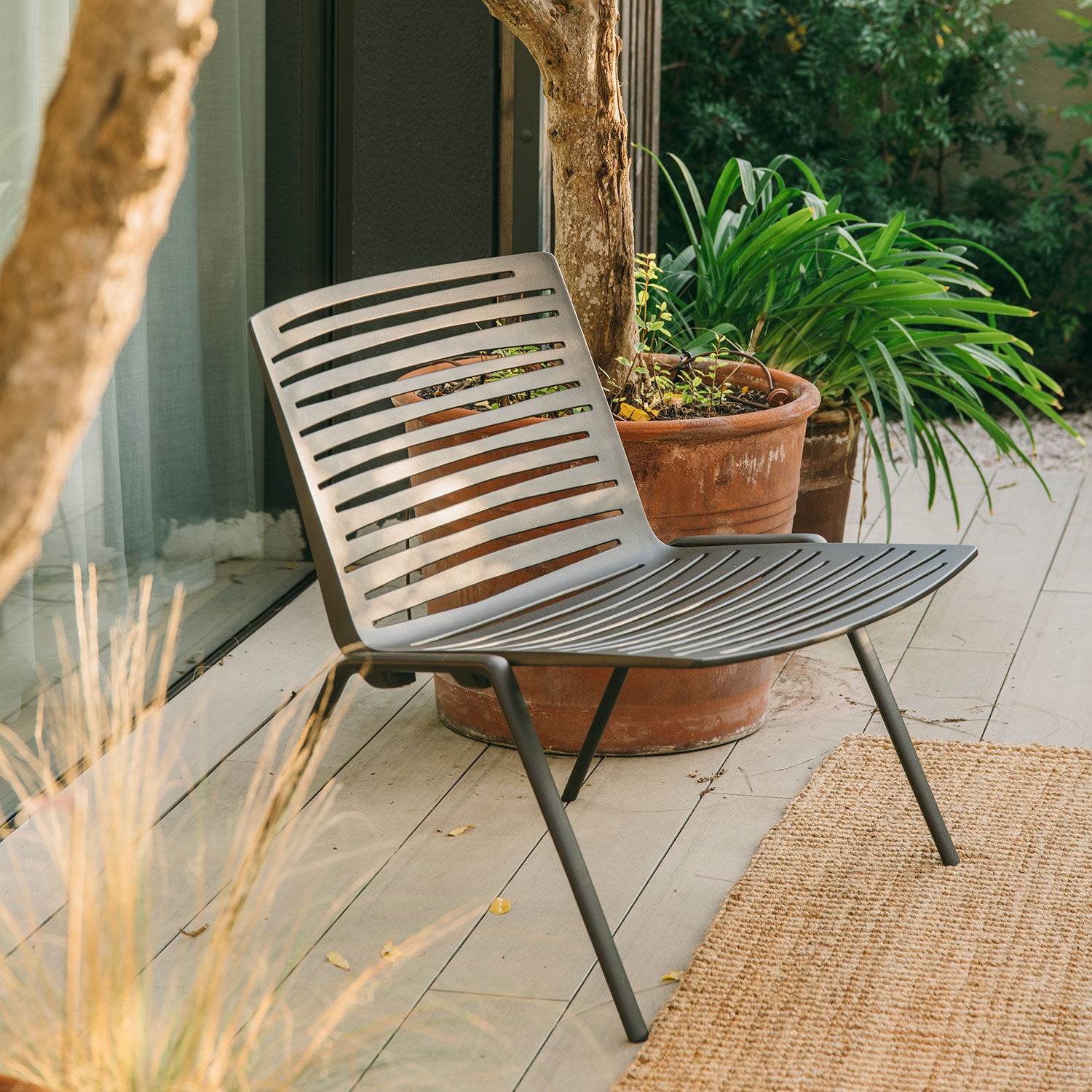 Zebra Sessel Hellblau