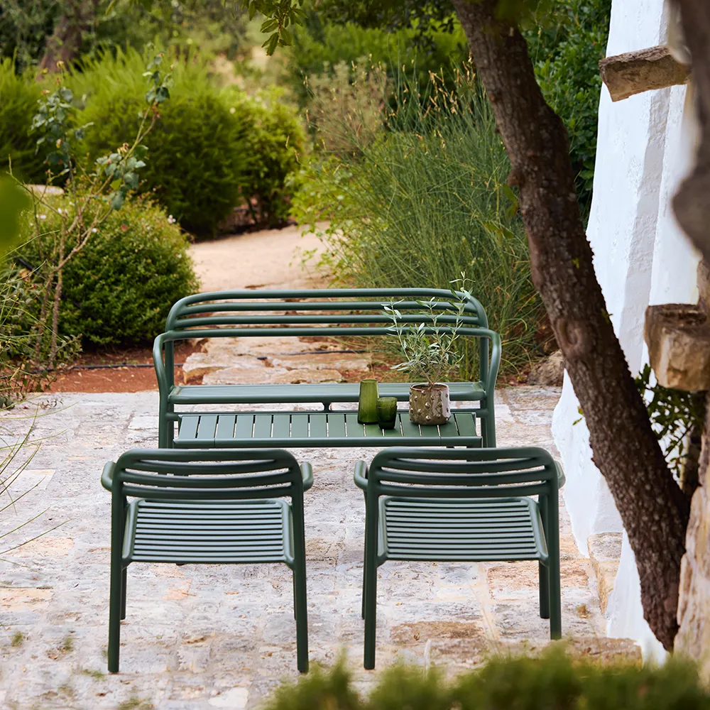 Bliss couchtisch/bank Desert red, aluminium