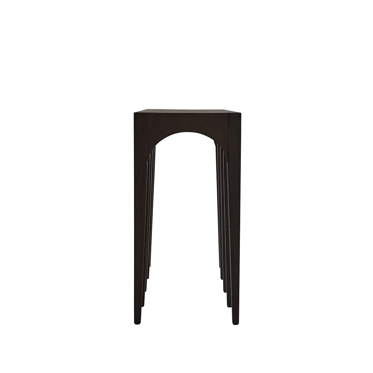 Bow Konsolentisch groß –  Coffee Black Oak