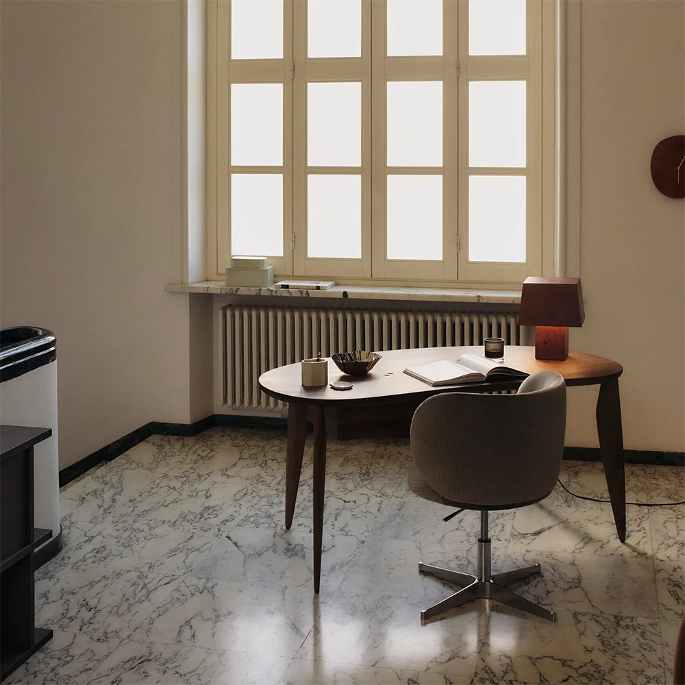 Tisch Feve aus Walnuss