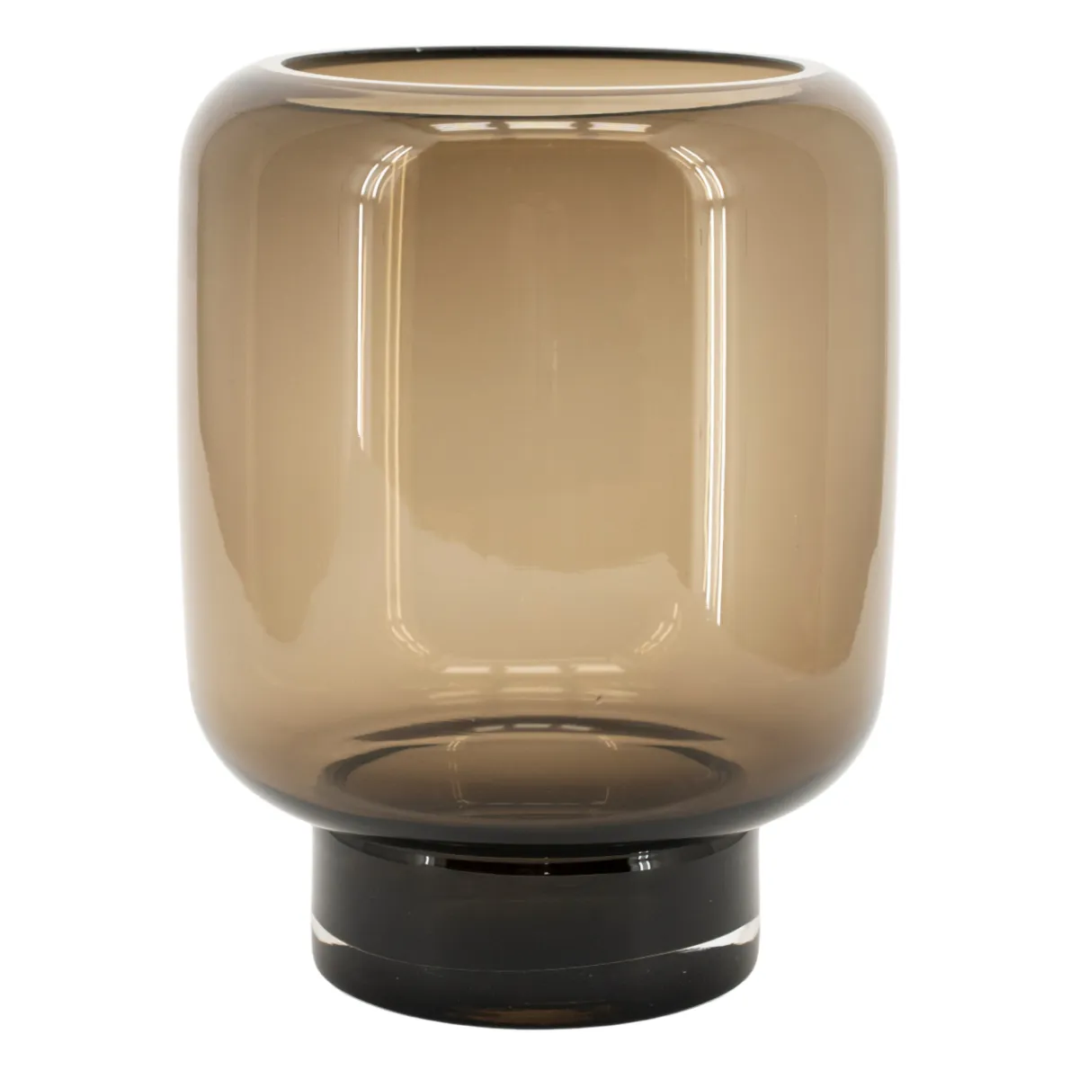 Solenne large 19,5x19,5x25 cm Glas braun