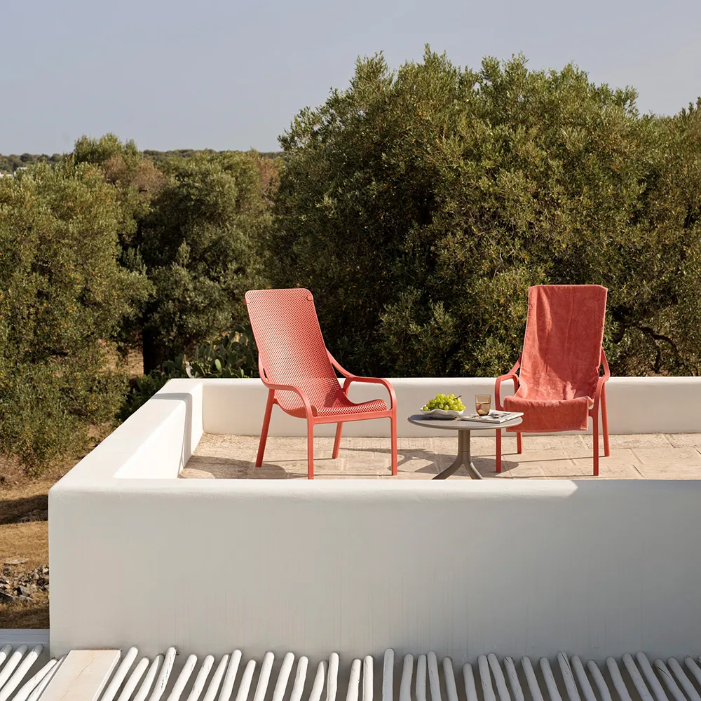 Net lounge armchair Corallo