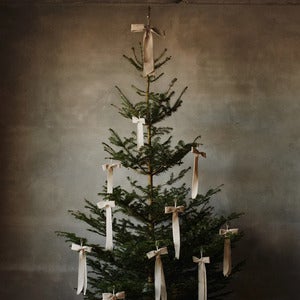 Handgefertigte Weihnachtsbaumschmuck Bow 2 Stk