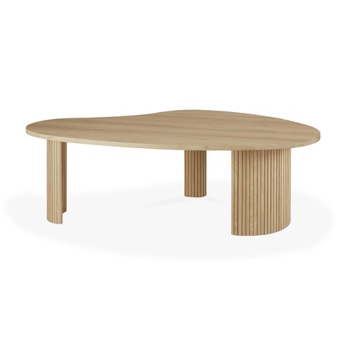 Boomerang Couchtisch Eiche 126x74 cm
