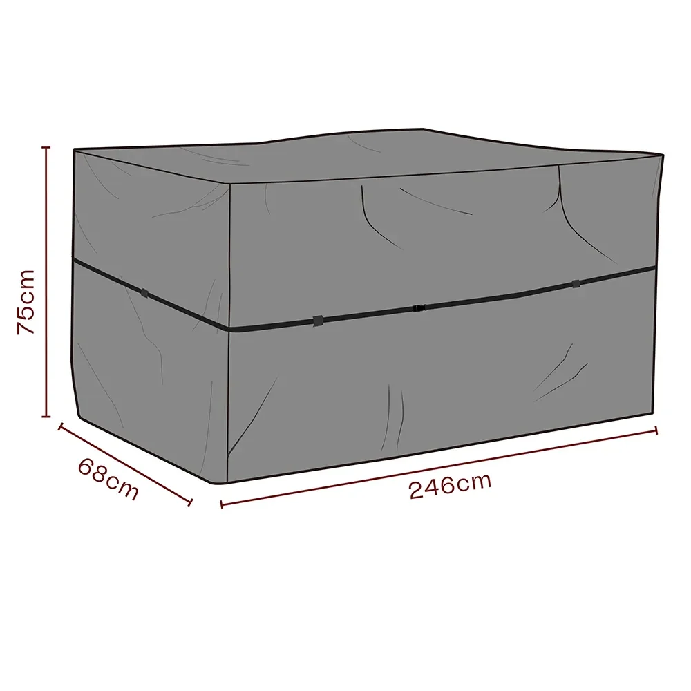 Möbelschutzhülle Außenküche 246x68x75 cm Premium