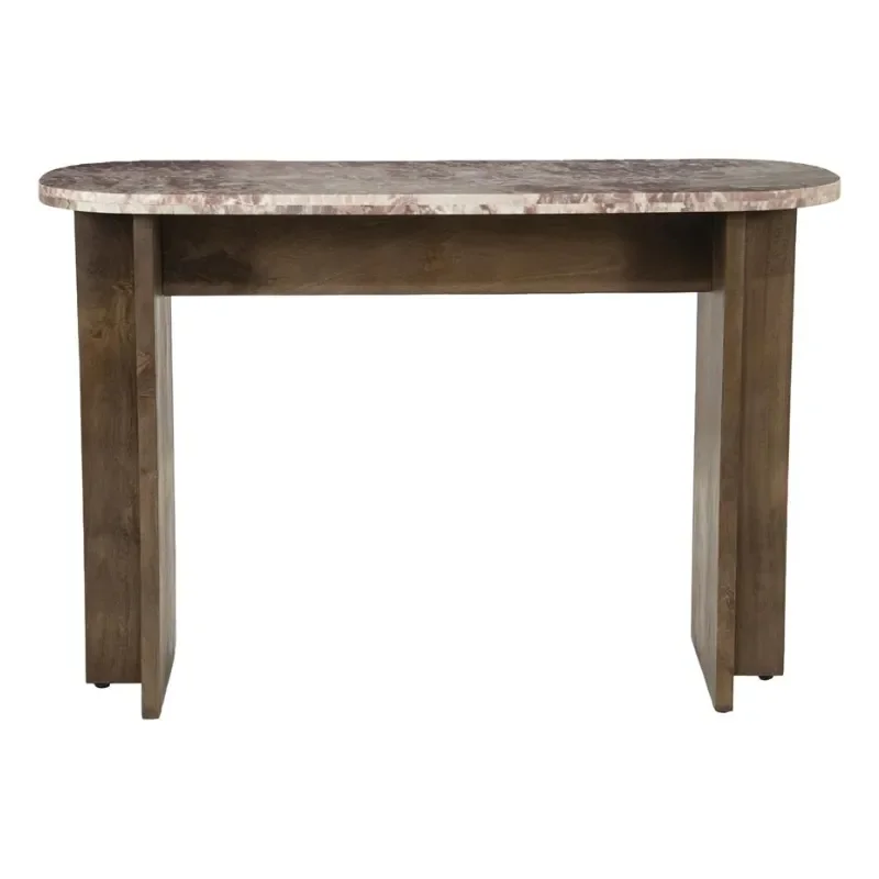 Console table Haussmann 120x45x80 cm Mangoholz & Marmor Rosa