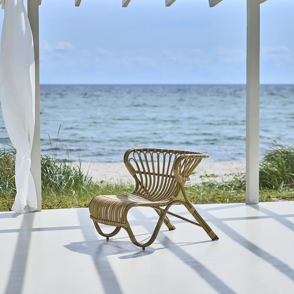 Fox Sessel Rattan Antik