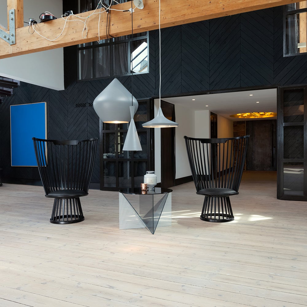 Fan Loungesessel Black