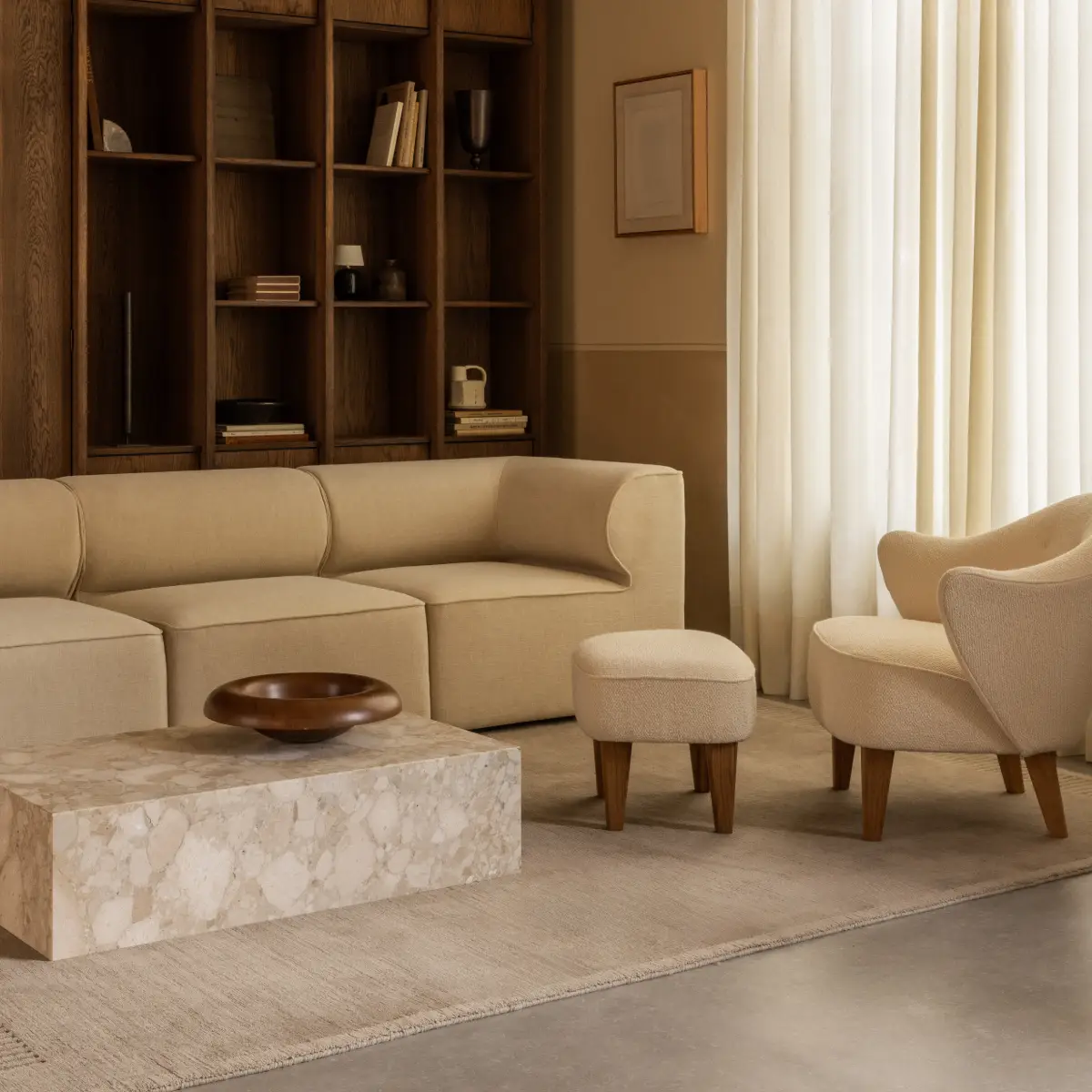 Duomo Teppich 200 x 300 cm – Limestone, Beige