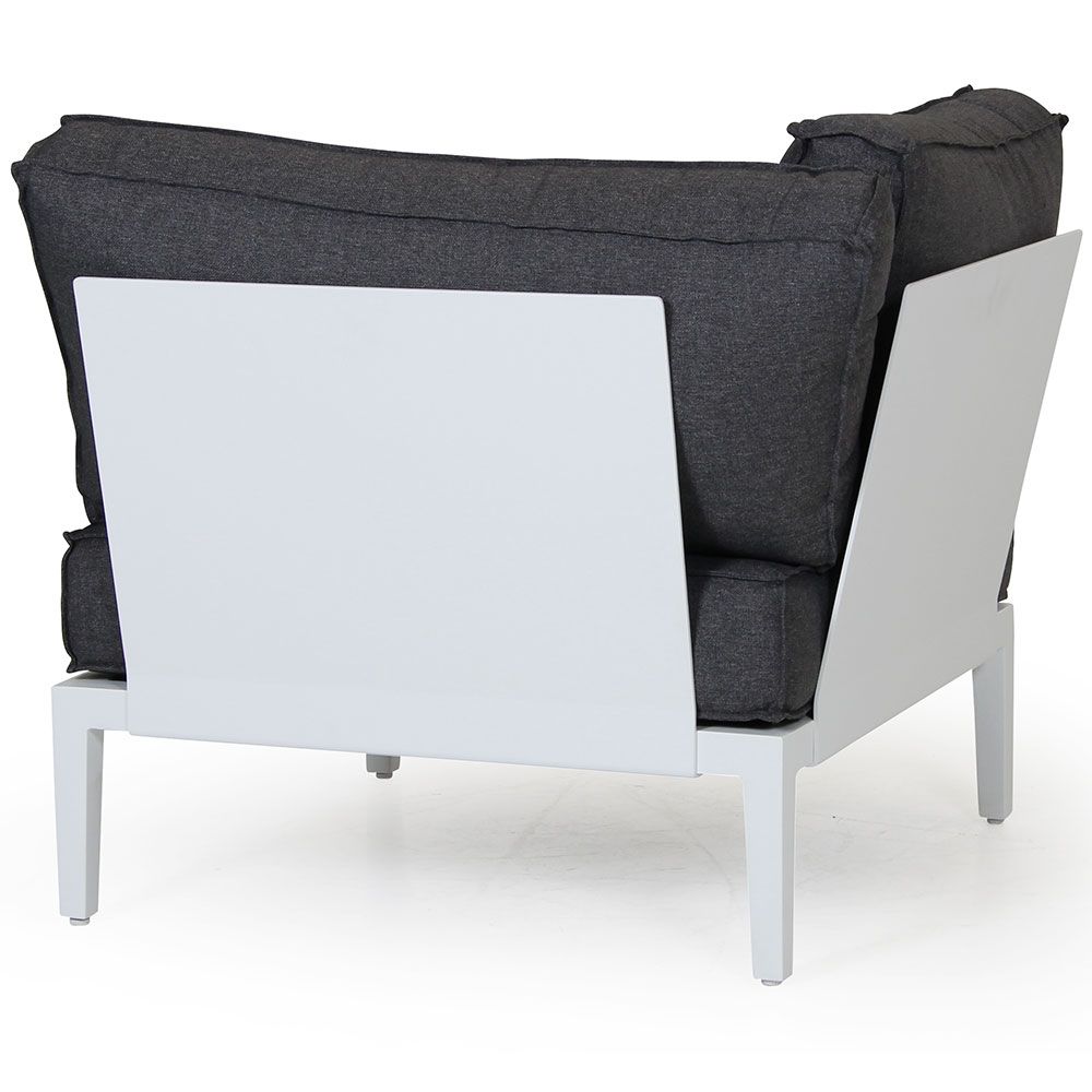 Mackenzie Eckstück weiß Aluminium