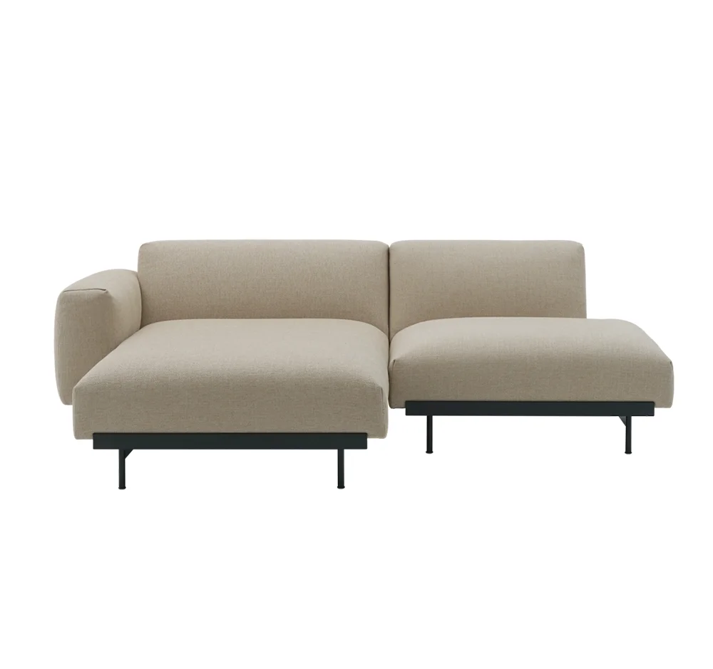 Muuto, In Situ 2-Sitzer-Modulsofa Config 6-Ecriture 240/Schwarz