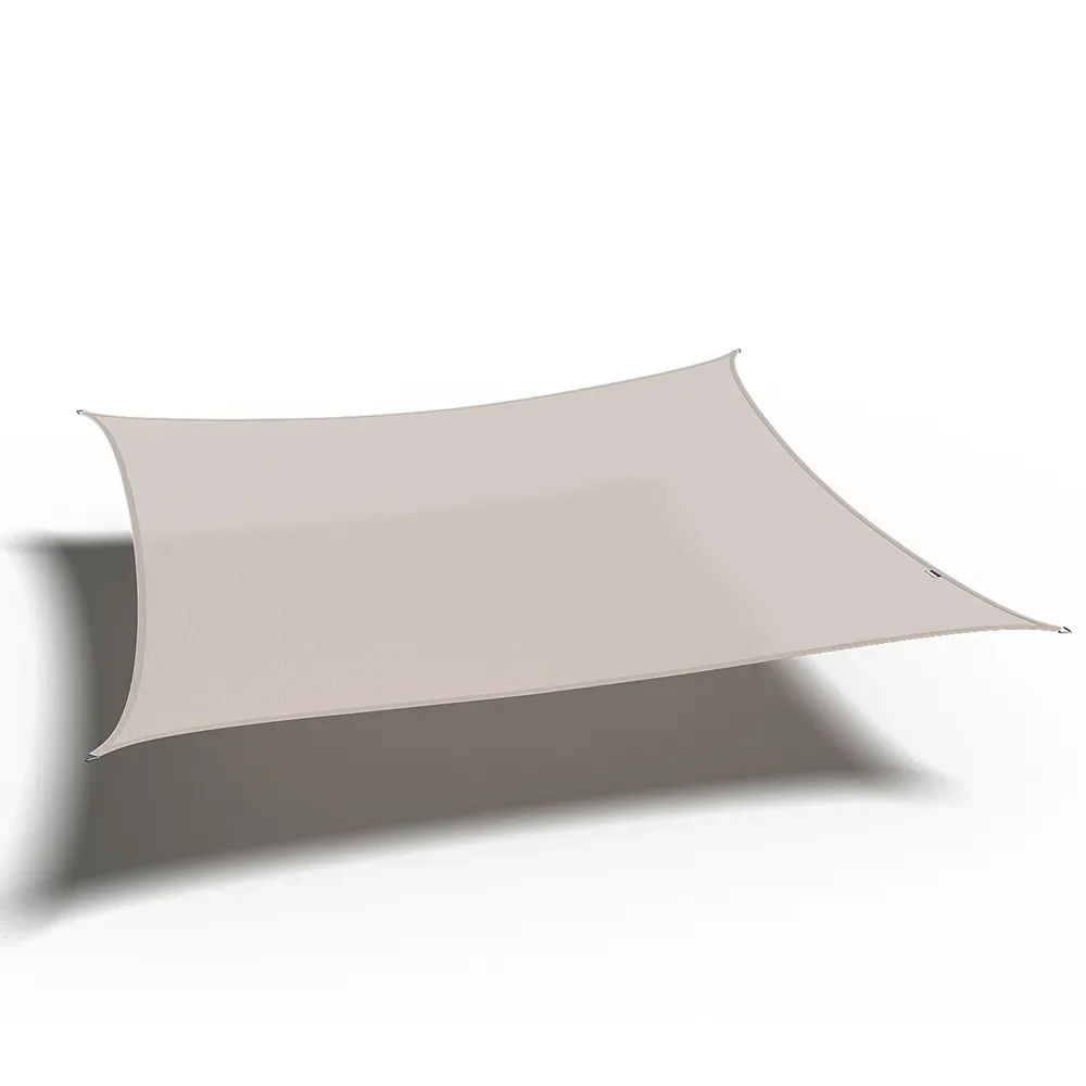 Platinum Sun & Shade, Coolfit Sonnensegel Quadratisch 360x360cm Green Greige